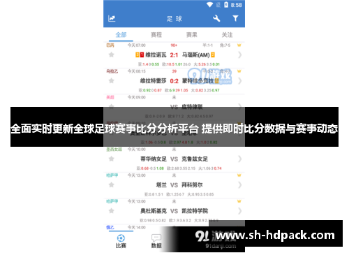 全面实时更新全球足球赛事比分分析平台 提供即时比分数据与赛事动态